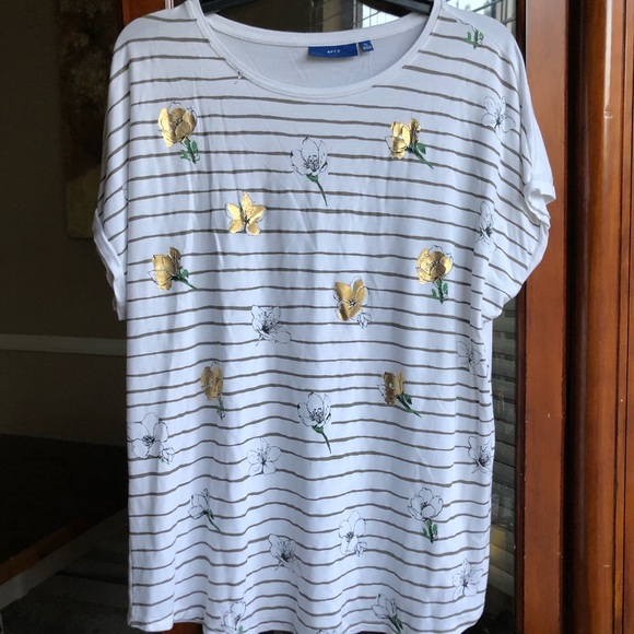 Apt.9 Stripes T Shirt Size XL - Picture 1 of 5